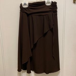 BCX Girl brown skirt